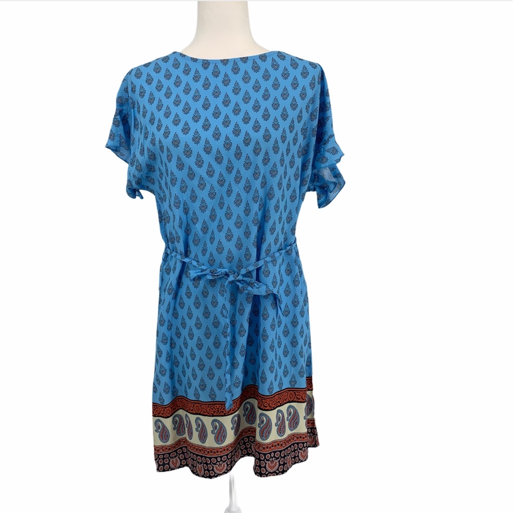 Beachlunchlounge Blue Printed Beach Dress